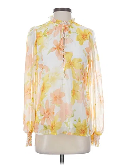 Pre-owned J By Joie Long Sleeve Blouse In Yellow