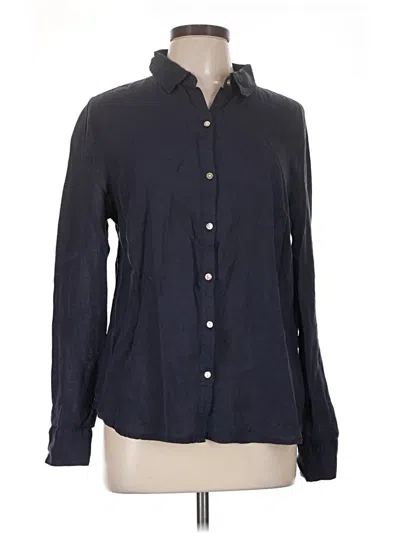 Pre-owned J By Joie Long Sleeve Button Down Shirt In Blue