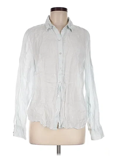 Pre-owned J By Joie Long Sleeve Button Down Shirt In White