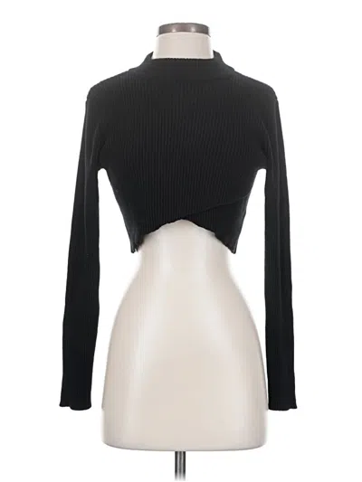 Pre-owned J By Joie Long Sleeve Top Black Turtleneck Tops