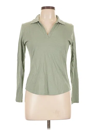 Pre-owned J By Joie Long Sleeve Top Green Open Neckline Tops