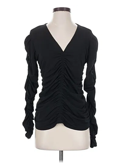 Pre-owned J By Joie Long Sleeve T-shirt In Black