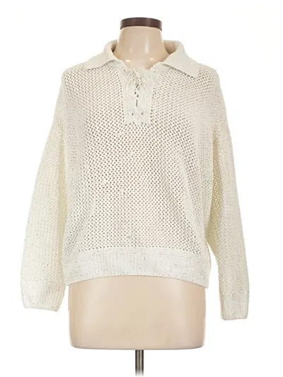 Pre-owned J By Joie Pullover Sweater In White