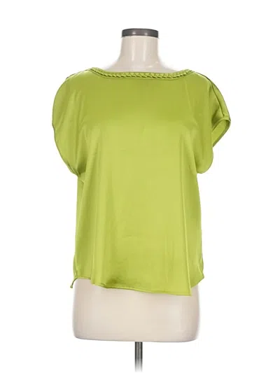 Pre-owned J By Joie Short Sleeve Blouse In Green