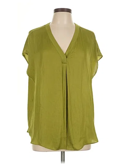 Pre-owned J By Joie Short Sleeve Blouse In Green