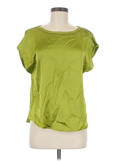 Pre-owned J By Joie Short Sleeve Blouse In Green