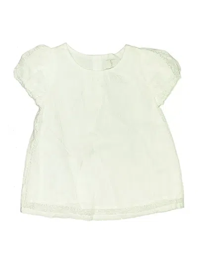 Pre-owned J By Joie Kids' Short Sleeve Blouse In Ivory