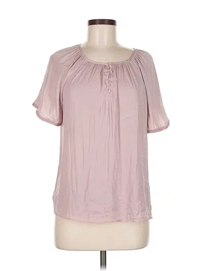 Pre-owned J By Joie Short Sleeve Blouse In Pink