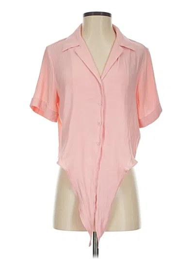 Pre-owned J By Joie Short Sleeve Blouse In Pink