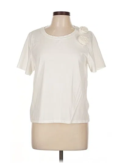 Pre-owned J By Joie Short Sleeve T-shirt In White