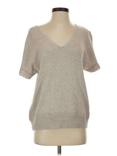 Pre-owned J By Joie Short Sleeve Top Gray V-neck Tops