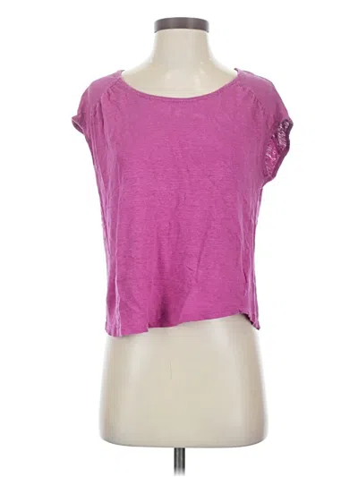 Pre-owned J By Joie Short Sleeve Top Pink Scoop Neck Tops
