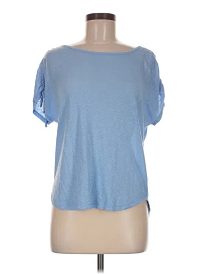 Pre-owned J By Joie Short Sleeve T-shirt In Blue