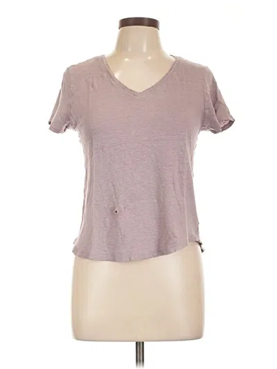 Pre-owned J By Joie Short Sleeve T-shirt In Brown