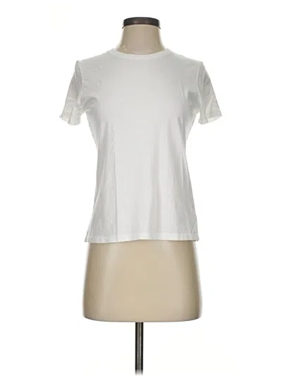 Pre-owned J By Joie Short Sleeve T-shirt In Ivory