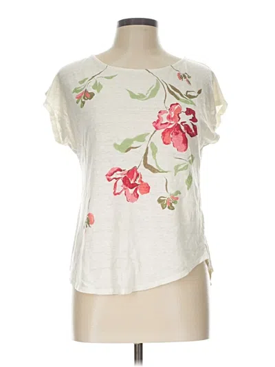 Pre-owned J By Joie Short Sleeve T-shirt In Ivory