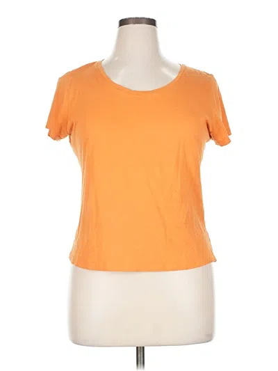 Pre-owned J By Joie Short Sleeve T-shirt In Orange