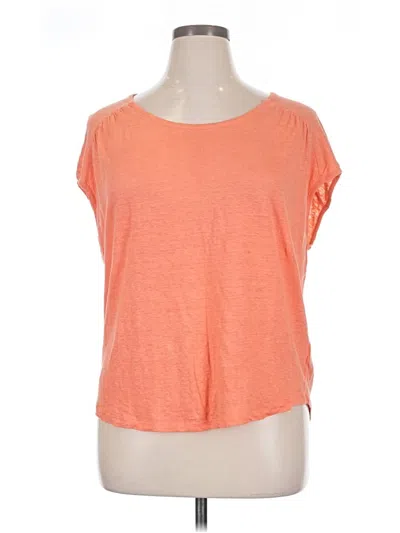 Pre-owned J By Joie Short Sleeve T-shirt In Orange