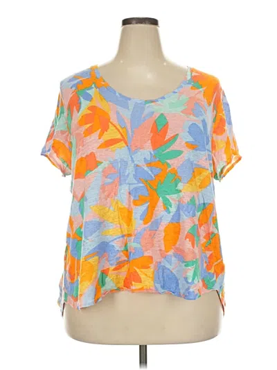 Pre-owned J By Joie Short Sleeve T-shirt In Orange