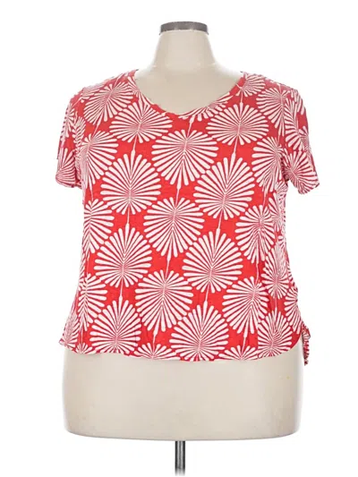 Pre-owned J By Joie Short Sleeve T-shirt In Red
