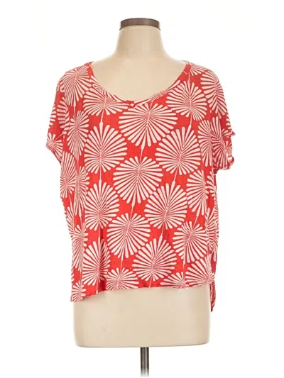 Pre-owned J By Joie Short Sleeve T-shirt In Red