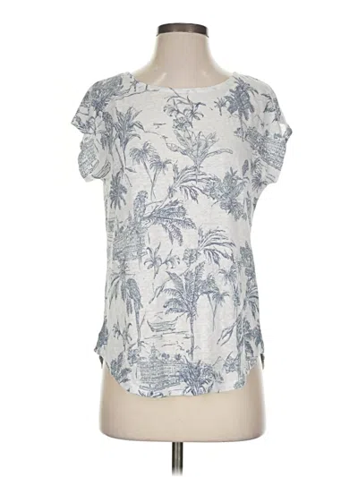 Pre-owned J By Joie Short Sleeve T-shirt In Silver