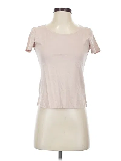 Pre-owned J By Joie Short Sleeve T-shirt In Tan