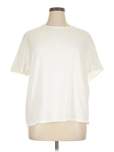 Pre-owned J By Joie Short Sleeve T-shirt In White