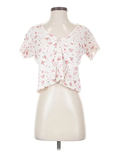 Pre-owned J By Joie Short Sleeve T-shirt In White