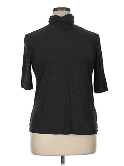 Pre-owned J By Joie Short Sleeve Turtleneck In Gray