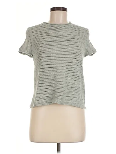 Pre-owned J By Joie Short Sleeve Turtleneck In Green