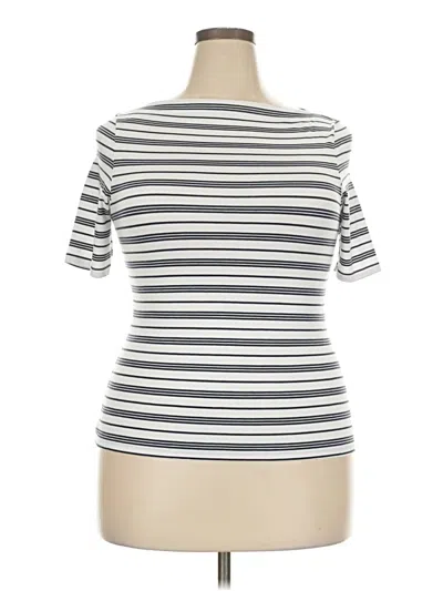 Pre-owned J By Joie Short Sleeve Turtleneck In Ivory