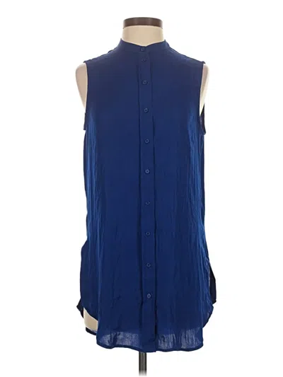 Pre-owned J By Joie Sleeveless Blouse In Blue