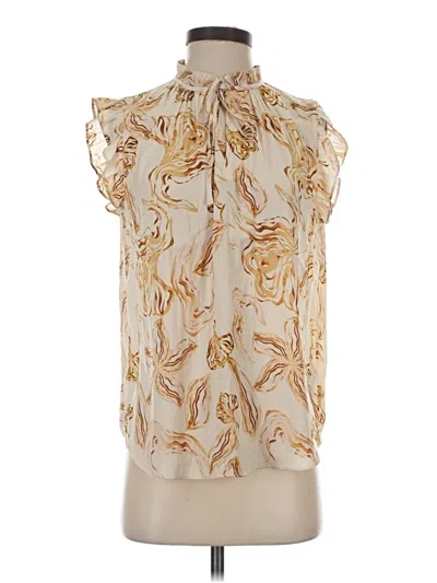 Pre-owned J By Joie Sleeveless Blouse In Brown