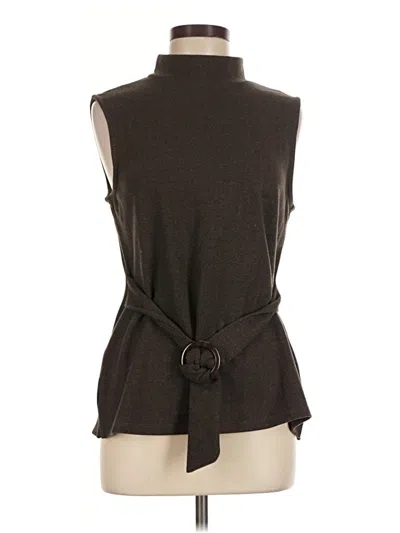 Pre-owned J By Joie Sleeveless Blouse In Brown