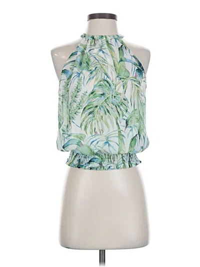 Pre-owned J By Joie Sleeveless Blouse In Green