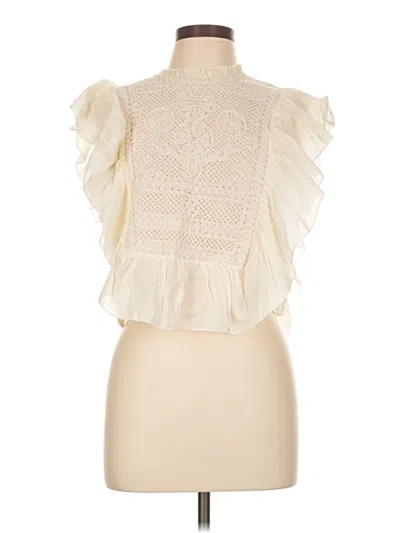 Pre-owned J By Joie Sleeveless Blouse In Ivory