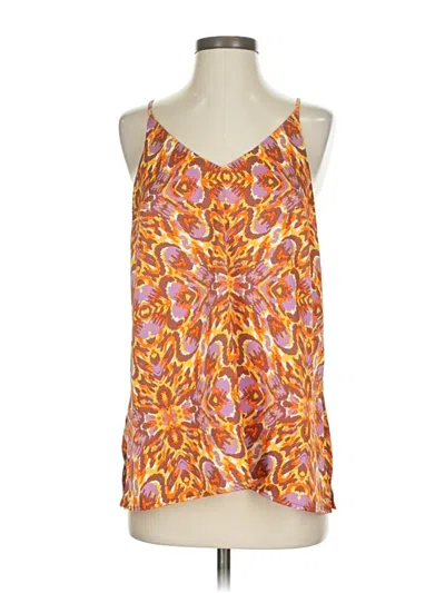 Pre-owned J By Joie Sleeveless Blouse In Orange
