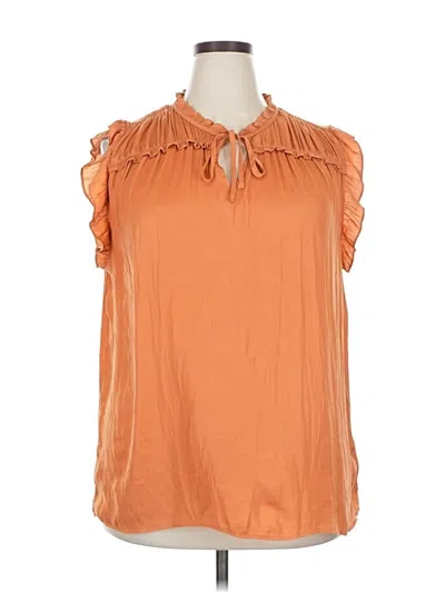 Pre-owned J By Joie Sleeveless Blouse In Orange