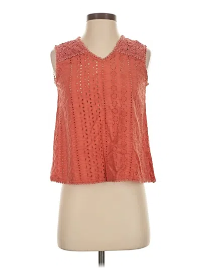 Pre-owned J By Joie Sleeveless Blouse In Orange