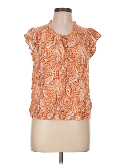 Pre-owned J By Joie Sleeveless Blouse In Orange