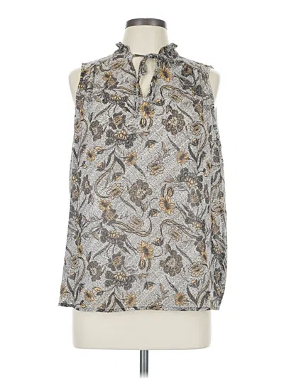 Pre-owned J By Joie Sleeveless Blouse In Silver