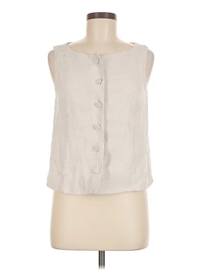 Pre-owned J By Joie Sleeveless Blouse In White