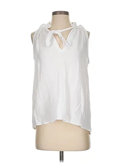 Pre-owned J By Joie Sleeveless Blouse In White