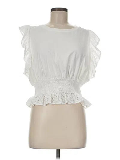 Pre-owned J By Joie Sleeveless Blouse In White