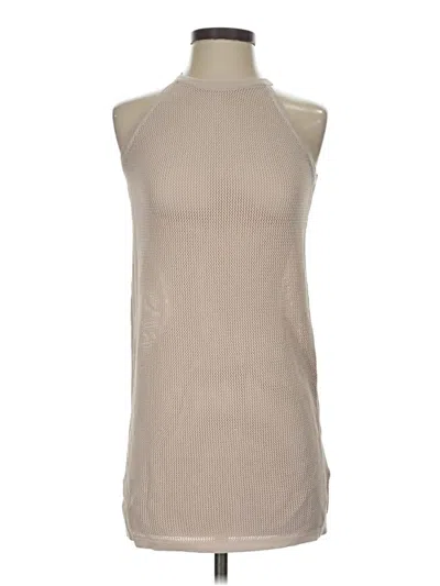Pre-owned J By Joie Sleeveless Top Tan Halter Neckline Tops