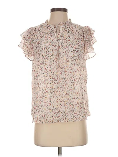Pre-owned J By Joie Sleeveless T-shirt In Ivory