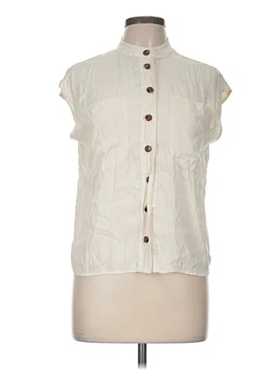 Pre-owned J By Joie Sleeveless T-shirt In Ivory