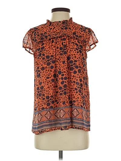 Pre-owned J By Joie Sleeveless T-shirt In Orange