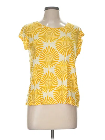 Pre-owned J By Joie Sleeveless T-shirt In Yellow